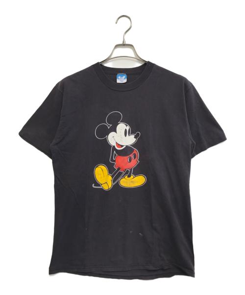 キャラクターTシャツ（キャラクターTシャツ）キャラクターTシャツ (キャラクターTシャツ) 80s DISNEY(ディズニー) キャラクターTシャツ ネイビー サイズ:LARGEの古着・服飾アイテム