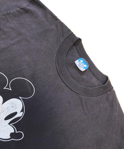 キャラクターTシャツ（キャラクターTシャツ）キャラクターTシャツ (キャラクターTシャツ) 80s DISNEY(ディズニー) キャラクターTシャツ ネイビー サイズ:LARGEの古着・服飾アイテム