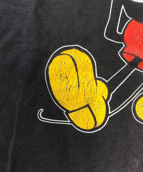 キャラクターTシャツ（キャラクターTシャツ）キャラクターTシャツ (キャラクターTシャツ) 80s DISNEY(ディズニー) キャラクターTシャツ ネイビー サイズ:LARGEの古着・服飾アイテム