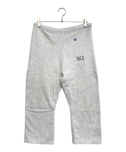 Champion（チャンピオン）Champion (チャンピオン) 染込みプリント リバースウィーブパンツ グレー サイズ:LARGEの古着・服飾アイテム