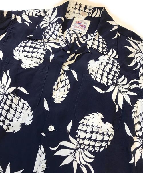 Duke Kahanamoku（デュークカハナモク）Duke Kahanamoku (デュークカハナモク) アロハシャツ ネイビー サイズ:XSの古着・服飾アイテム