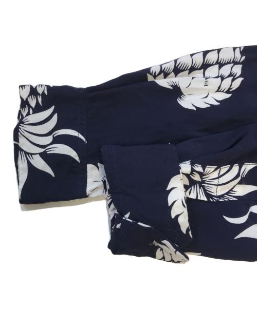 Duke Kahanamoku（デュークカハナモク）Duke Kahanamoku (デュークカハナモク) アロハシャツ ネイビー サイズ:XSの古着・服飾アイテム
