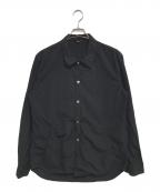 COMME des GARCONS HOMME DEUXコムデギャルソン オム ドゥ）の古着「シワ加工スナップシャツ」｜ブラック