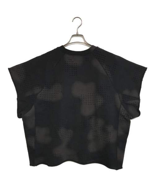 DINGYUN ZHANG（ディンユン・チャン）DINGYUN ZHANG (ディンユン・チャン) GRID CAMO PANELLED T-SHIRT ブラック サイズ:Sの古着・服飾アイテム
