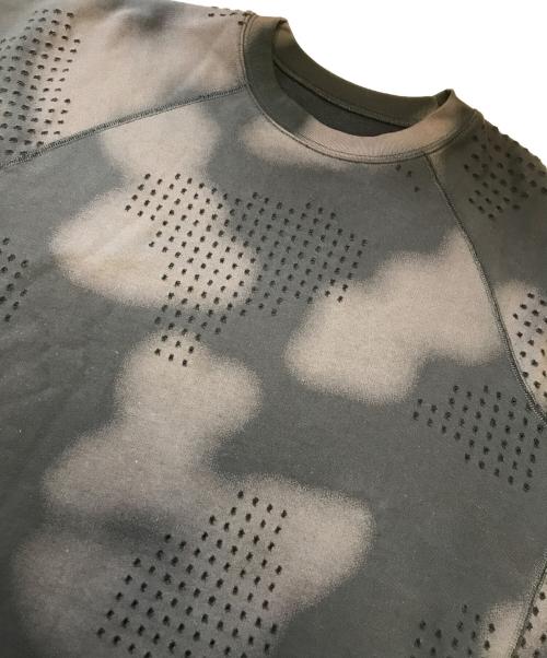 DINGYUN ZHANG（ディンユン・チャン）DINGYUN ZHANG (ディンユン・チャン) GRID CAMO PANELLED T-SHIRT ブラック サイズ:Sの古着・服飾アイテム