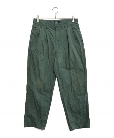 レア 32/32 ポロマーク モノグラム パンツ　グリーン ラルフローレン 中古・古着通販】POLO RALPH LAUREN (ポロ・ラルフローレン) パンツ
