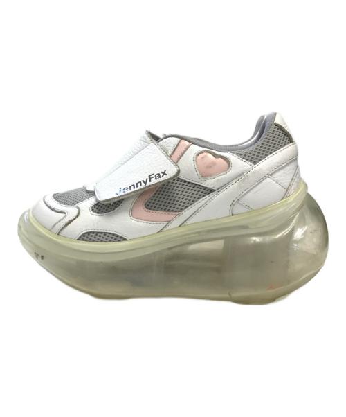 Jenny Fax（ジェニーファックス）Jenny Fax (ジェニーファックス) ローカットスニーカー ホワイト サイズ:EU38/US7/UK4.5/CM24の古着・服飾アイテム