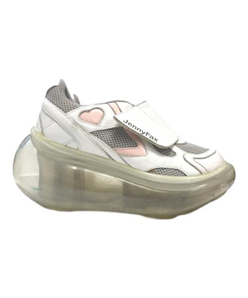 Jenny Fax（ジェニーファックス）Jenny Fax (ジェニーファックス) ローカットスニーカー ホワイト サイズ:EU38/US7/UK4.5/CM24の古着・服飾アイテム