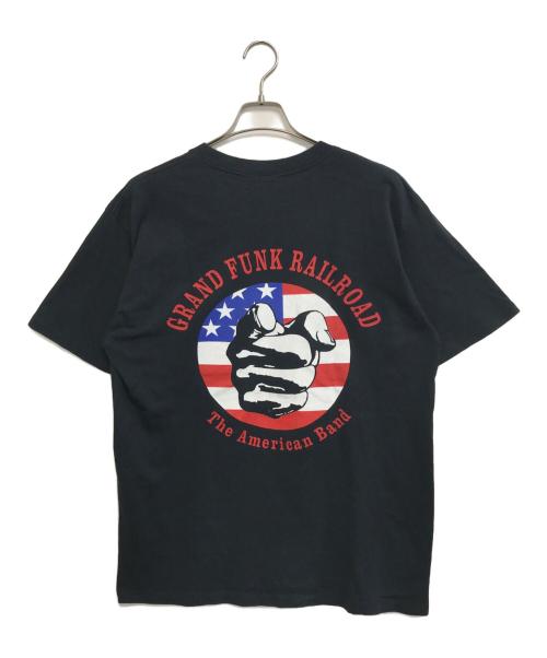 バンドTシャツ（バンドTシャツ）バンドTシャツ (バンドTシャツ) GRAND FUNK RAILROAD(グランド・ファンク・レイルロード) バンドTシャツ ブラック サイズ:Lの古着・服飾アイテム