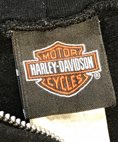 HARLEY-DAVIDSON（ハーレーダビッドソン）HARLEY-DAVIDSON (ハーレーダビッドソン) 10’s ジップパーカー ブラック サイズ:XLの古着・服飾アイテム