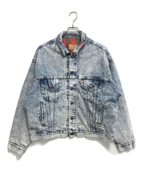 LEVI'S（リーバイス）LEVI'S (リーバイス) ケミカルウォッシュデニムジャケット インディゴ サイズ:記載なしの古着・服飾アイテム