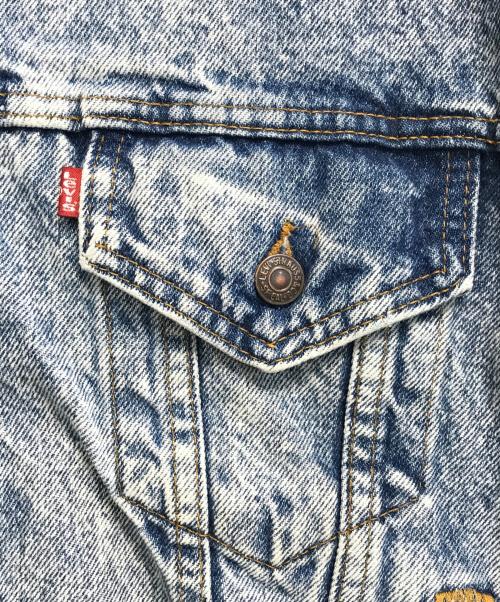 LEVI'S（リーバイス）LEVI'S (リーバイス) ケミカルウォッシュデニムジャケット インディゴ サイズ:記載なしの古着・服飾アイテム