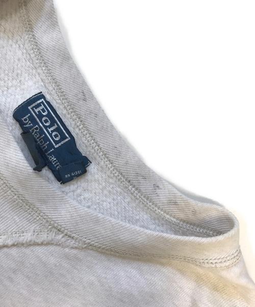 POLO RALPH LAUREN（ポロ・ラルフローレン）POLO RALPH LAUREN (ポロ・ラルフローレン) 前vスウェット グレー サイズ:XLの古着・服飾アイテム