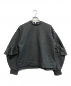 ENFOLDエンフォルド）の古着「RAFFLE-SLEEVES PULLOVER」｜グレー