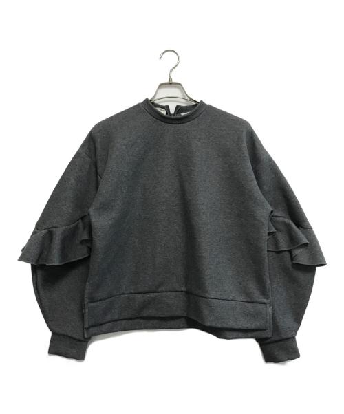 ENFOLD（エンフォルド）ENFOLD (エンフォルド) RAFFLE-SLEEVES PULLOVER グレー サイズ:38の古着・服飾アイテム