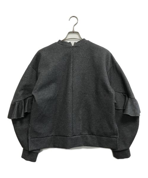 ENFOLD（エンフォルド）ENFOLD (エンフォルド) RAFFLE-SLEEVES PULLOVER グレー サイズ:38の古着・服飾アイテム