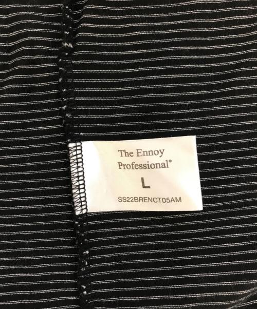 ENNOY（エンノイ）ENNOY (エンノイ) S/S Border Tee グレー サイズ:Lの古着・服飾アイテム