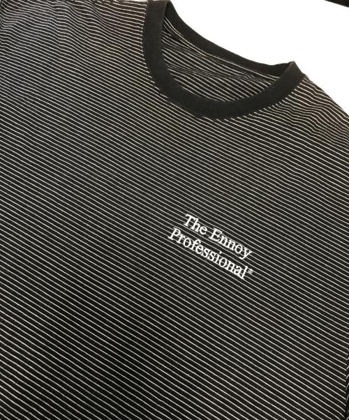 ENNOY（エンノイ）ENNOY (エンノイ) S/S Border Tee グレー サイズ:Lの古着・服飾アイテム