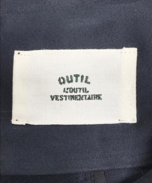 OUTIL（ウティ）OUTIL (ウティ) モールスキンステンカラーコート ブラック サイズ:SIZE 1の古着・服飾アイテム