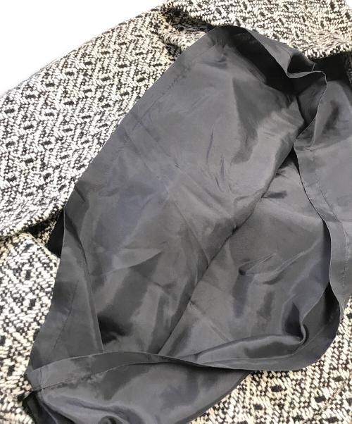 COMME des GARCONS（コムデギャルソン）COMME des GARCONS (コムデギャルソン) 80's ツイード切替スカート ブラック サイズ:Mの古着・服飾アイテム