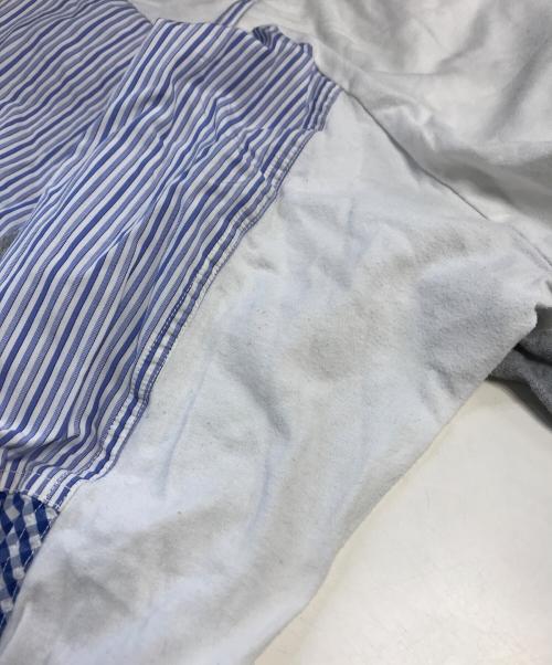 COMME des GARCONS SHIRT（コムデギャルソンシャツ）COMME des GARCONS SHIRT (コムデギャルソンシャツ) パッチワークL/Sカットソー ホワイト サイズ:表記なしの古着・服飾アイテム