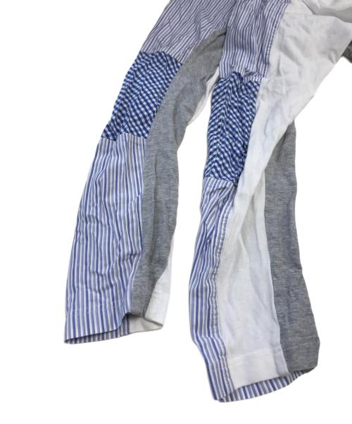 COMME des GARCONS SHIRT（コムデギャルソンシャツ）COMME des GARCONS SHIRT (コムデギャルソンシャツ) パッチワークL/Sカットソー ホワイト サイズ:表記なしの古着・服飾アイテム