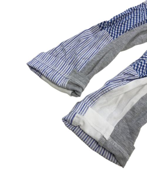 COMME des GARCONS SHIRT（コムデギャルソンシャツ）COMME des GARCONS SHIRT (コムデギャルソンシャツ) パッチワークL/Sカットソー ホワイト サイズ:表記なしの古着・服飾アイテム