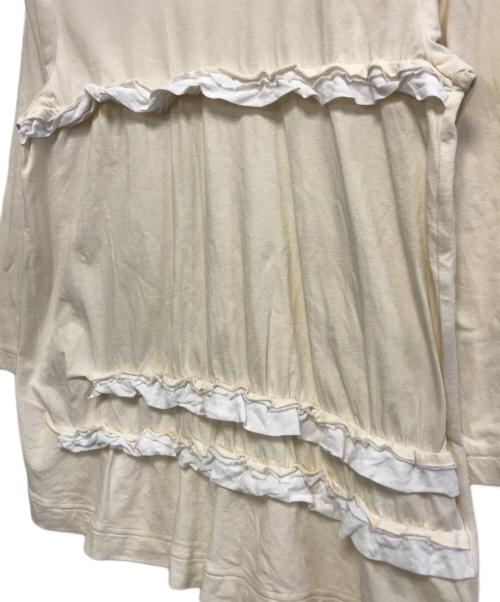 tricot COMME des GARCONS（トリココムデギャルソン）tricot COMME des GARCONS (トリココムデギャルソン) フリルカットソー ベージュ サイズ:表記なしの古着・服飾アイテム
