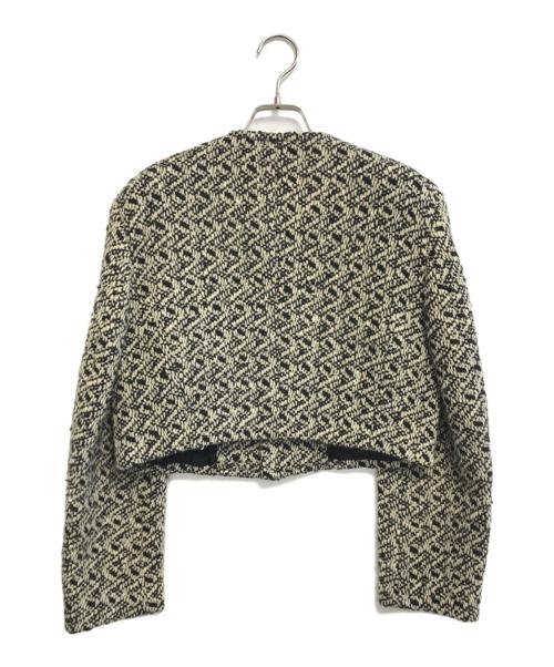 COMME des GARCONS（コムデギャルソン）COMME des GARCONS (コムデギャルソン) 80's ツイードノーカラージャケット ベージュ サイズ:Mの古着・服飾アイテム