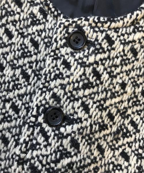 COMME des GARCONS（コムデギャルソン）COMME des GARCONS (コムデギャルソン) 80's ツイードノーカラージャケット ベージュ サイズ:Mの古着・服飾アイテム