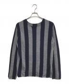 COMME des GARCONS SHIRTコムデギャルソンシャツ）の古着「ストライプニット」｜ネイビー