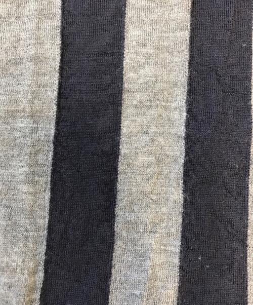 COMME des GARCONS SHIRT（コムデギャルソンシャツ）COMME des GARCONS SHIRT (コムデギャルソンシャツ) ストライプニット ネイビー サイズ:表記なしの古着・服飾アイテム