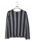 COMME des GARCONS SHIRT (コムデギャルソンシャツ) ストライプニット ネイビー サイズ:表記なし：15000円