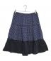 tricot COMME des GARCONS（トリココムデギャルソン）の古着「切替ドットスカート」｜ネイビー