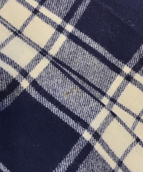COMME des GARCONS（コムデギャルソン）COMME des GARCONS (コムデギャルソン) チェックプリーツスカート ネイビー サイズ:Mの古着・服飾アイテム
