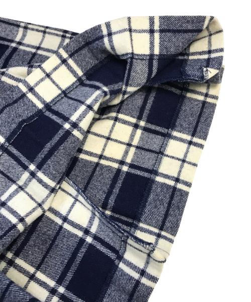 COMME des GARCONS（コムデギャルソン）COMME des GARCONS (コムデギャルソン) チェックプリーツスカート ネイビー サイズ:Mの古着・服飾アイテム