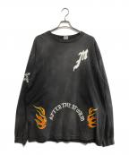 SAINT MICHAELセントマイケル）の古着「ロングスリーブカットソー」｜ブラック