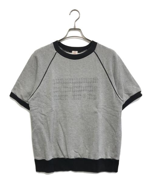 A BATHING APE（アベイシングエイプ）A BATHING APE (アベイシングエイプ) プリント半袖スウェット グレー サイズ:Mの古着・服飾アイテム