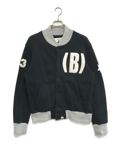 A BATHING APE（アベイシングエイプ）A BATHING APE (アベイシングエイプ) Bロゴスウェットジャケット ブラック サイズ:記載なしの古着・服飾アイテム