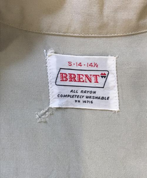 BRENT（ブレント）BRENT (ブレント) ヴィンテージレーヨンシャツ グレー サイズ:S-14-14 2/1の古着・服飾アイテム