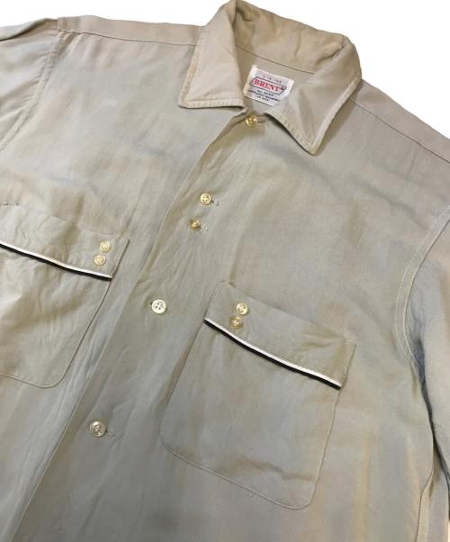 BRENT（ブレント）BRENT (ブレント) ヴィンテージレーヨンシャツ グレー サイズ:S-14-14 2/1の古着・服飾アイテム