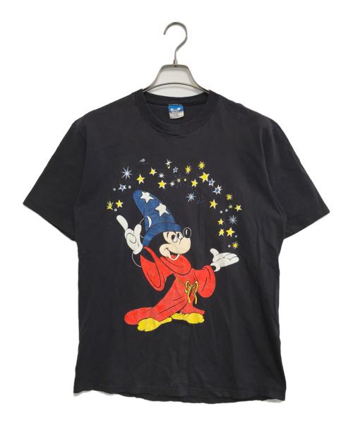 キャラクターTシャツ（キャラクターTシャツ）キャラクターTシャツ (キャラクターTシャツ) 90s Disney(ディズニ―) キャラクターTシャツ ブラック サイズ:X-LARGEの古着・服飾アイテム