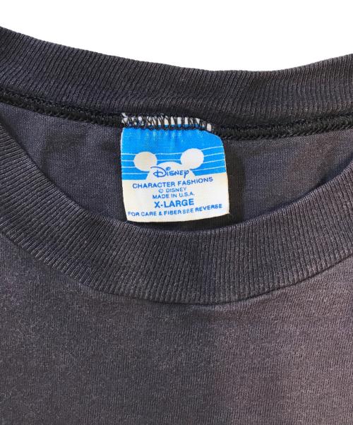 キャラクターTシャツ（キャラクターTシャツ）キャラクターTシャツ (キャラクターTシャツ) 90s Disney(ディズニ―) キャラクターTシャツ ブラック サイズ:X-LARGEの古着・服飾アイテム