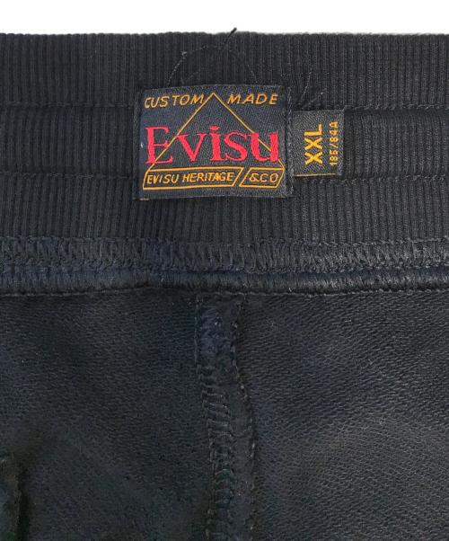 EVISU（エヴィス）EVISU (エヴィス) カモフラカモメプリントスウェットパンツ ブラック サイズ:XXLの古着・服飾アイテム