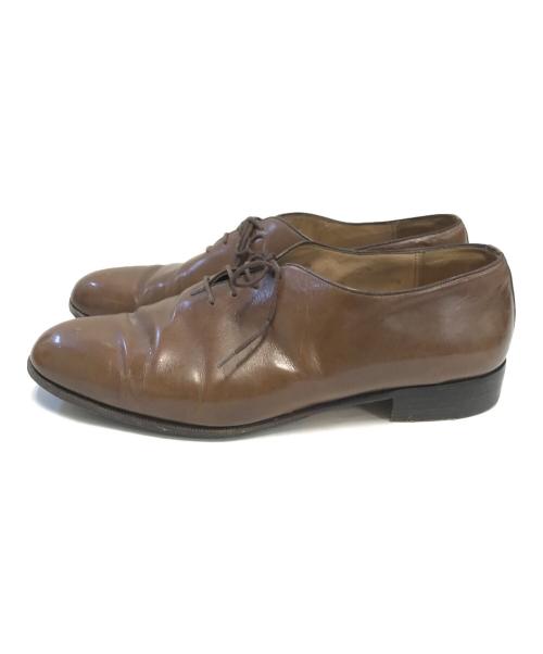 Salvatore Ferragamo（サルヴァトーレ フェラガモ）Salvatore Ferragamo (サルヴァトーレ フェラガモ) レースアップレザーシューズ ブラウン サイズ:9 1/2の古着・服飾アイテム