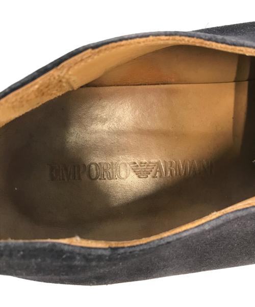 EMPORIO ARMANI（エンポリオ アルマーニ）EMPORIO ARMANI (エンポリオ アルマーニ) スエードレザーシューズ ネイビー サイズ:10の古着・服飾アイテム