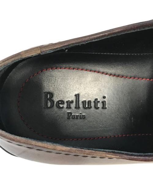 Berluti（ベルルッティ）Berluti (ベルルッティ) Ferrari (フェラーリ) ビジネスシューズ ブラウン サイズ:9 1/2の古着・服飾アイテム