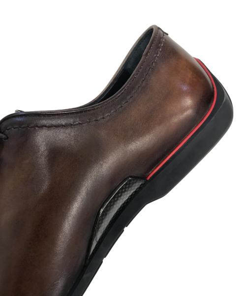 Berluti（ベルルッティ）Berluti (ベルルッティ) Ferrari (フェラーリ) ビジネスシューズ ブラウン サイズ:9 1/2の古着・服飾アイテム