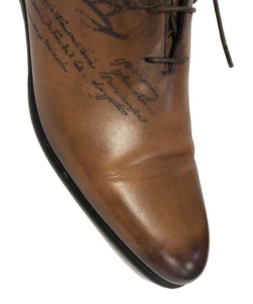 Berluti（ベルルッティ）Berluti (ベルルッティ) アレッサンドロ ガレ レザーオックスフォードシューズ ブラウン サイズ:9の古着・服飾アイテム