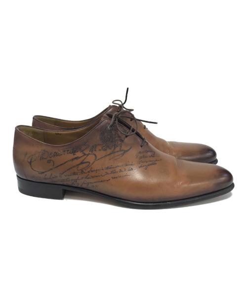 Berluti（ベルルッティ）Berluti (ベルルッティ) アレッサンドロ ガレ レザーオックスフォードシューズ ブラウン サイズ:9の古着・服飾アイテム